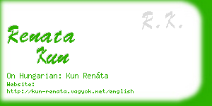 renata kun business card
